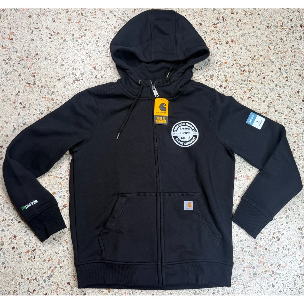 Carhartt Garage Door Women's Relaxed Fit Midweight Full Zip‎ Hoodie Size Small